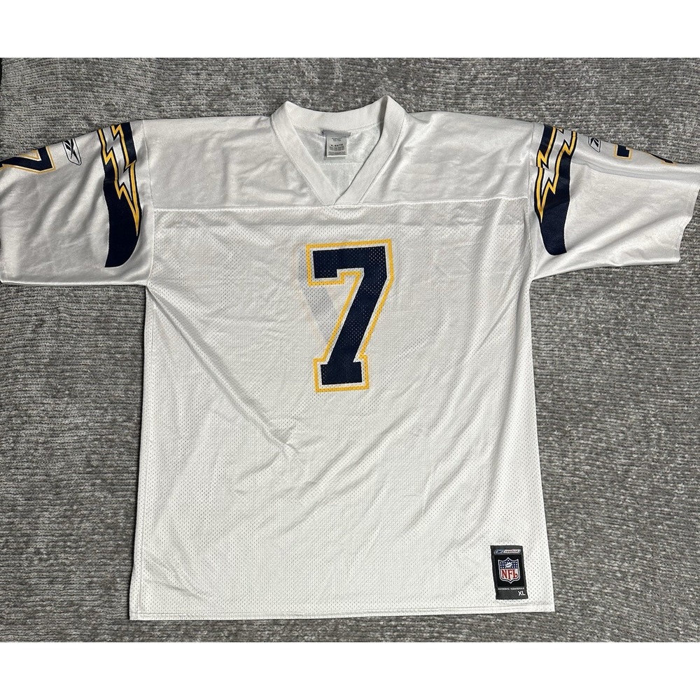 San Diego Chargers Doug Flutie 2001 Reebok White Jersey XL QB NFL